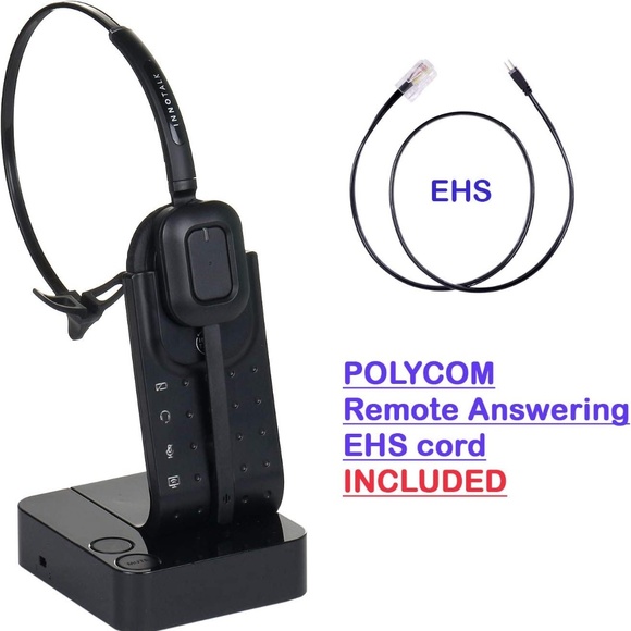 INNOTALK Wireless Headset Compatible with Polycom VVX300, VVX310, VVX400, VVX410 - Picture 2 of 16